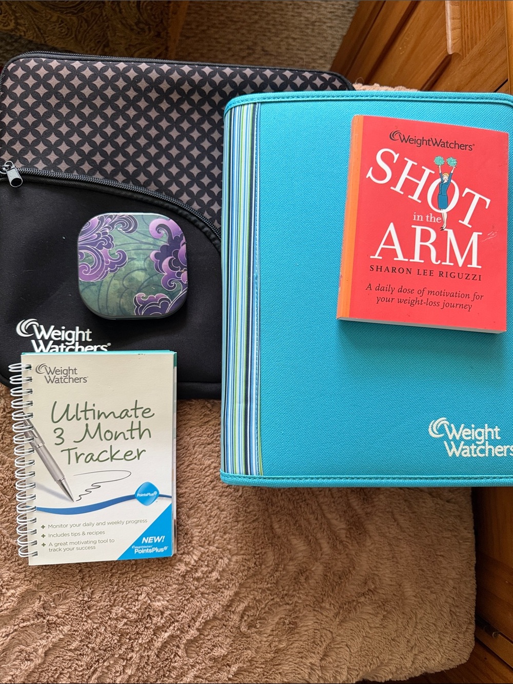 Weight Watchers Points Plus Calculator  Teal Organizer/Book and 3 month Tracker